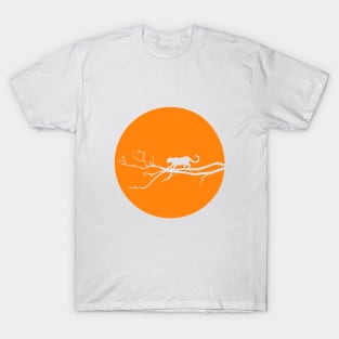 Silhouette puma on tree T-Shirt